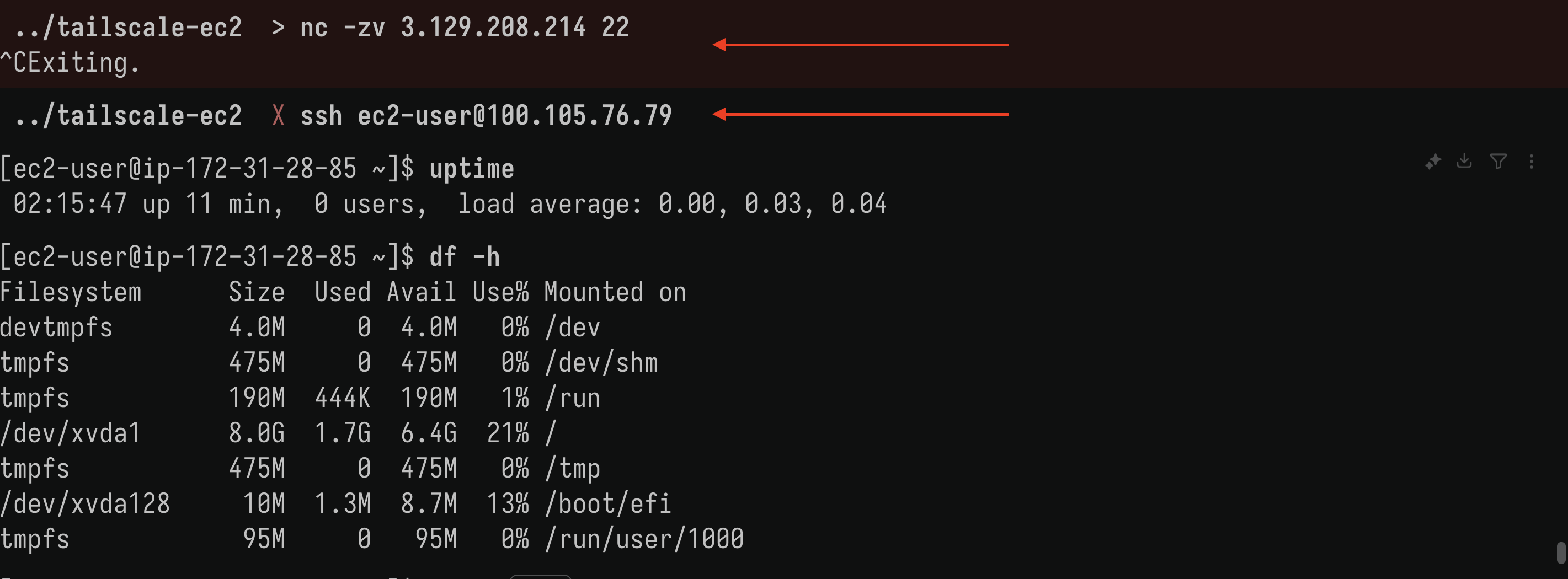 Connection test